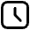 Square Clock Alternate Icon from Ultimate Bold Set