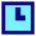 Square Clock Icon from Sharp Pop Set