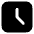 Square Clock Icon from Ultimate Bold Set