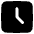 Square Clock Icon from Plump Solid Set
