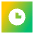 Square Clock Icon from Sharp Gradient Set