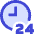Time 24 Hours Icon from Sharp Duo Set