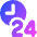 Time 24 Hours Icon from Core Gradient Set