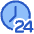 Time 24 Hours Icon from Plump Duo Set