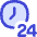 Time 24 Hours Icon from Flex Duo Set