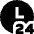 Time 24 Hours Icon from Sharp Solid Set