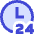 Time 24 Hours Icon from Sharp Duo Set