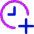 Time Add More Icon from Core Neon Set