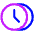 Time Clock Multiple Timezone Icon from Plump Neon Set