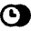 Time Clock Multiple Timezone Icon from Core Remix Set