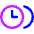 Time Clock Multiple Timezone Icon from Core Neon Set