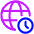 Time Globe Timezone Global Icon from Plump Neon Set