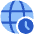 Time Globe Timezone Global Icon from Plump Flat Set