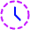 Time History Off Icon from Plump Neon Set