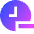 Time Less Reduce Icon from Sharp Gradient Set