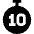 Timer 10 Seconds Icon from Sharp Solid Set