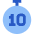 Timer 10 Seconds Icon from Sharp Flat Set