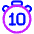 Timer 10 Seconds Icon from Plump Neon Set
