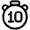 Timer 10 Seconds Icon from Plump Line Set