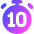 Timer 10 Seconds Icon from Core Gradient Set