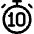 Timer 10 Seconds Icon from Core Line Set