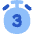 Timer 3 Seconds Icon from Flex Flat Set