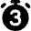 Timer 3 Seconds Icon from Core Solid Set