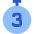 Timer 3 Seconds Icon from Sharp Flat Set