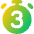 Timer 3 Seconds Icon from Core Gradient Set