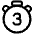 Timer 3 Seconds Icon from Plump Line Set