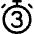 Timer 3 Seconds Icon from Core Line Set