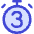 Timer 3 Seconds Icon from Core Duo Set