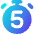 Timer 5 Seconds Icon from Core Gradient Set