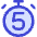 Timer 5 Seconds Icon from Core Duo Set