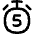 Timer 5 Seconds Icon from Flex Line Set