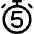 Timer 5 Seconds Icon from Core Line Set