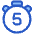 Timer 5 Seconds Icon from Plump Duo Set