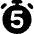 Timer 5 Seconds Icon from Core Solid Set