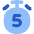 Timer 5 Seconds Icon from Flex Flat Set