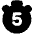 Timer 5 Seconds Icon from Plump Solid Set