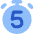 Timer 5 Seconds Icon from Core Flat Set
