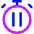 Timer Pause Icon from Core Neon Set