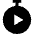 Timer Play Start Icon from Sharp Solid Set