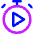 Timer Play Start Icon from Core Neon Set