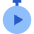 Timer Play Start Icon from Sharp Flat Set