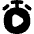 Timer Play Start Icon from Flex Solid Set