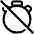 Timer Stopwatch Off Disabled Icon from Plump Line Set