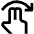 Gesture Double Finger Swipe Horizontal Right Hand Icon from Nova Line Set