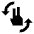 Gesture Rotate Counter Clockwise Hand icon - Free transparent PNG, SVG. No sign up needed.