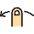 Gesture Swipe Horizontal Left Icon from Ultimate Colors Set